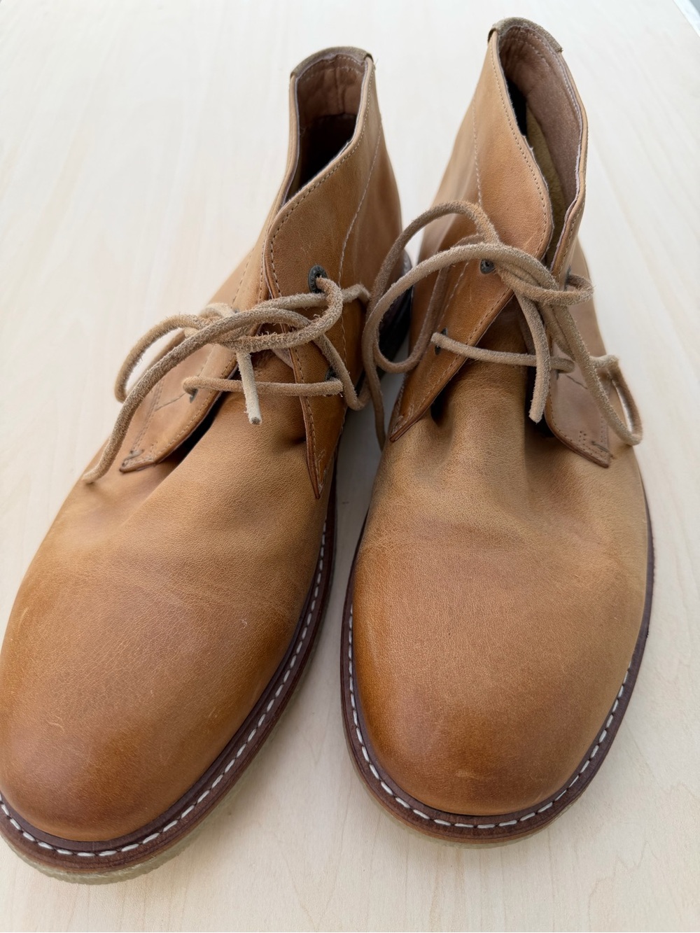 Lucky Brand Rocky Brown Leather Chukka Boots - Lace-Up Casual